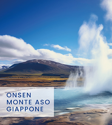 banner onsen monte aso giappone