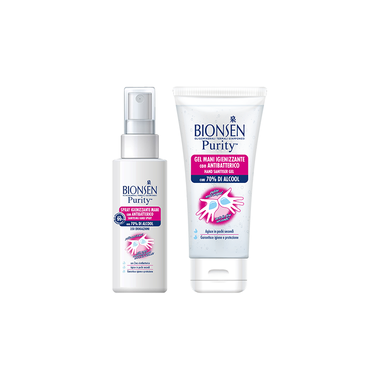 Spray e Gel Mani Igienizzante