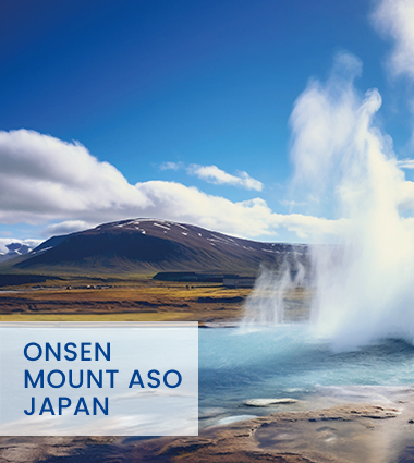 banner onsen monte aso giappone